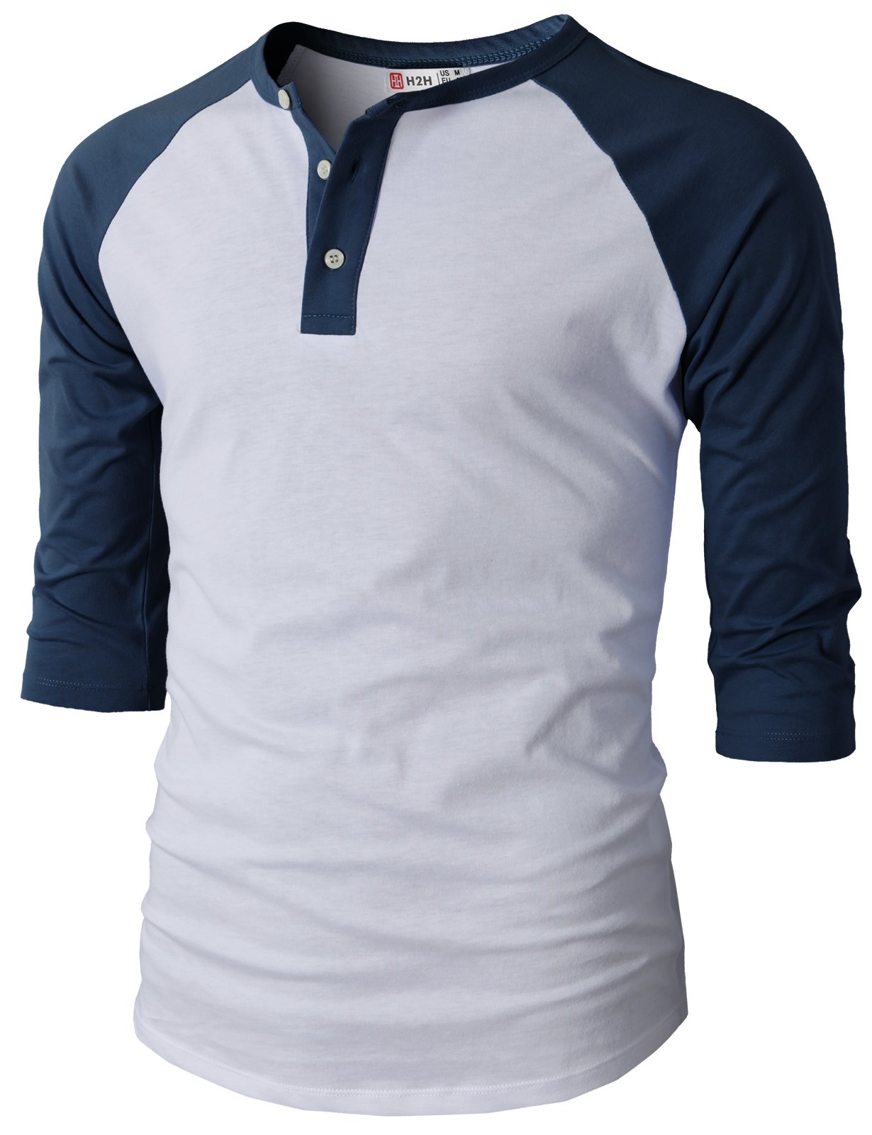 Men's Casual Slim Fit Henley Shirts & Baseball Tees - Long Sleeve & 3/4 Raglan Jersey T-Shirts for Everyday Wear | Perfect for Work, Weekend Outings & Casual Dates