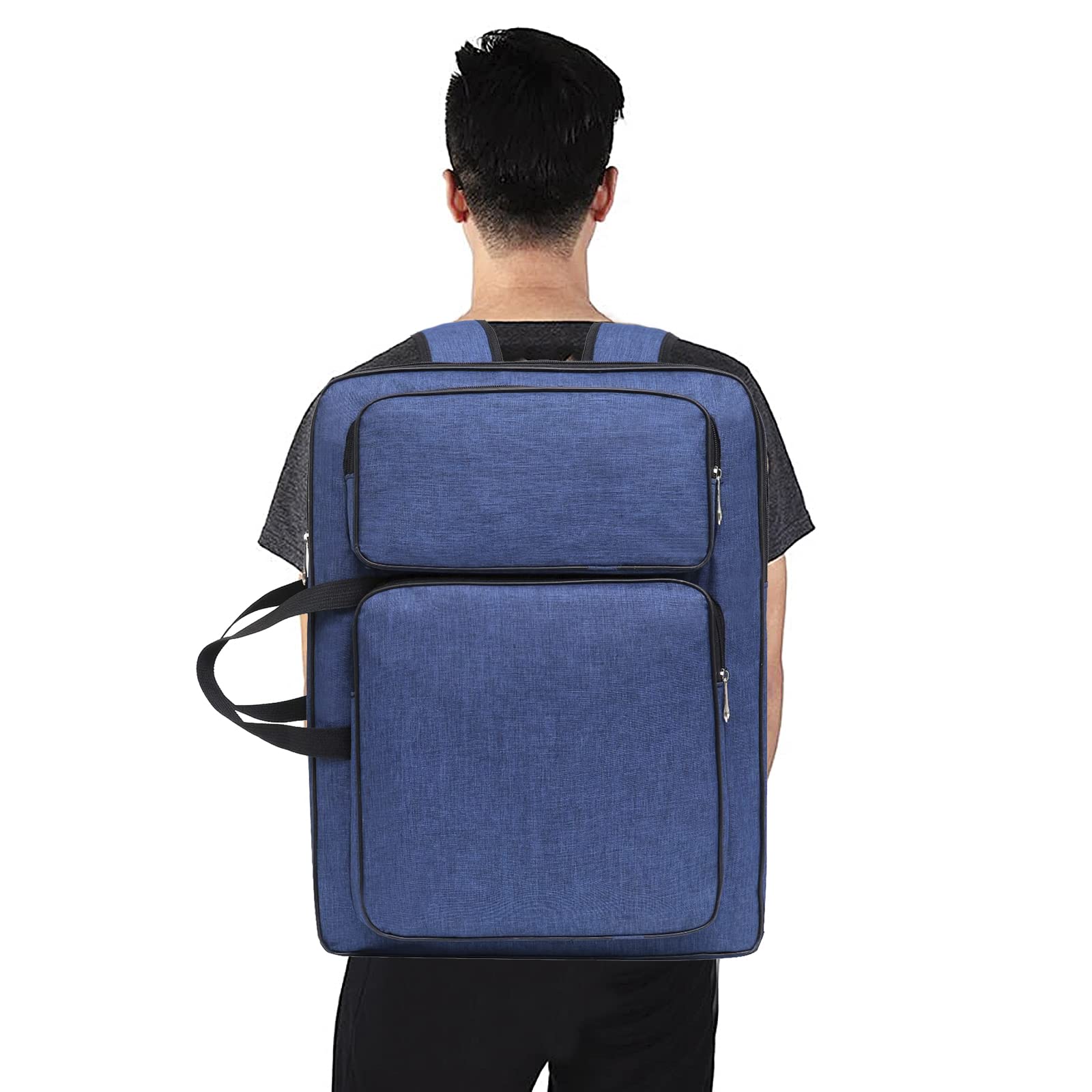 ITODA A3 Art Portfolio Carry Case Bag - Artist Drawing Board Storage Tote for Sketch Easel Paper, Palette, Brushes & Pencils | Portable Handheld Shoulder Box for Painting Supplies | Perfect for Art Classes, Studio Work & Outdoor Sketching