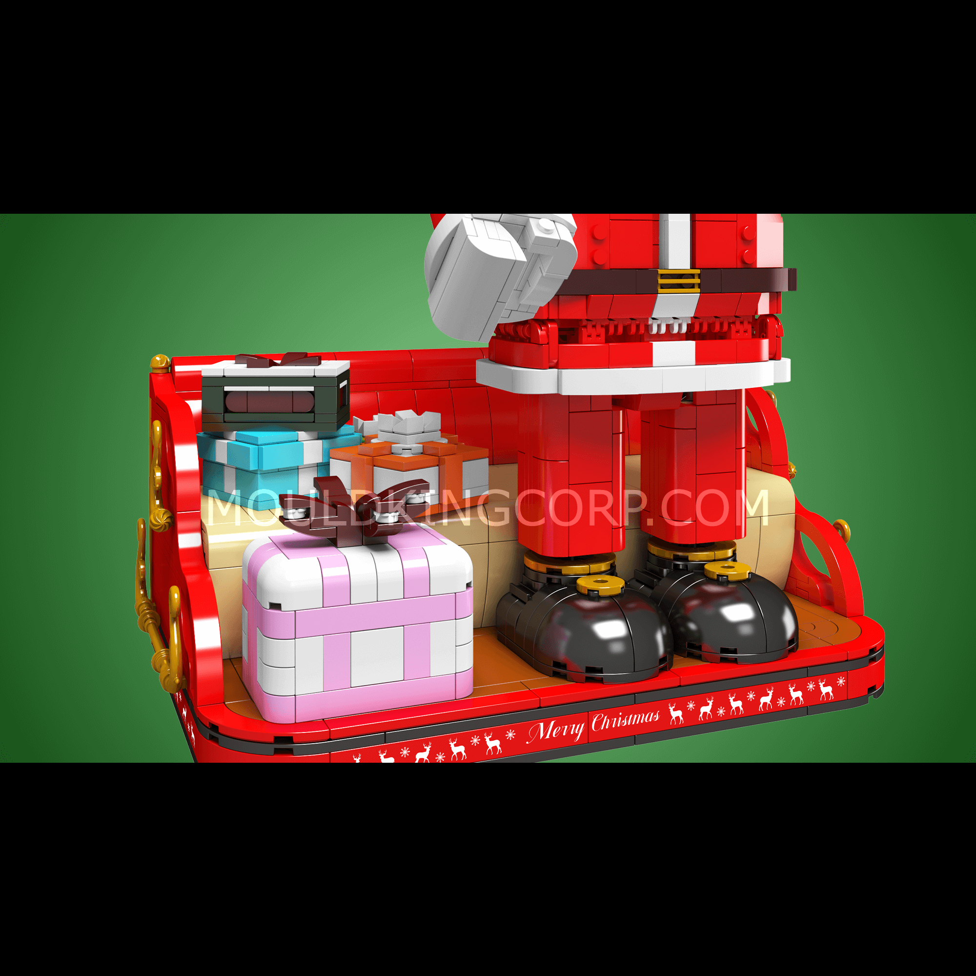 Mould King 10072 Gifted Santa Claus Christmas Building Blocks Set | 2,087 Pieces STEM Educational Toy for Kids & Adults | Perfect Holiday Gift for Christmas Decorations & Family Bonding Activities