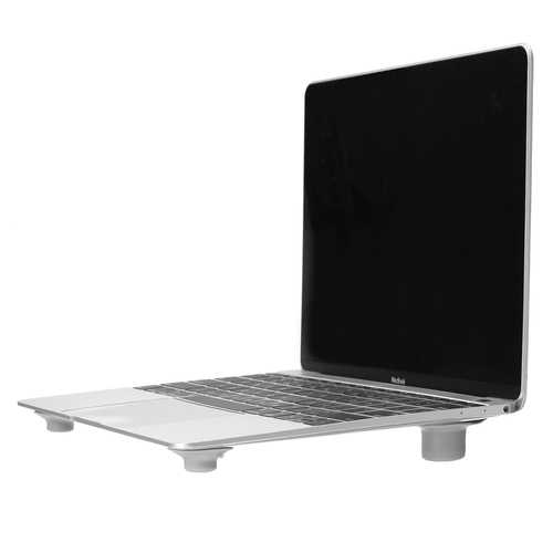4Pcs Laptop Stand with Cooling Pad - Adjustable Notebook Feet for Heat Reduction, Anti-Slip Sucker Base | Perfect for Home Office, Gaming & Workstation Use
