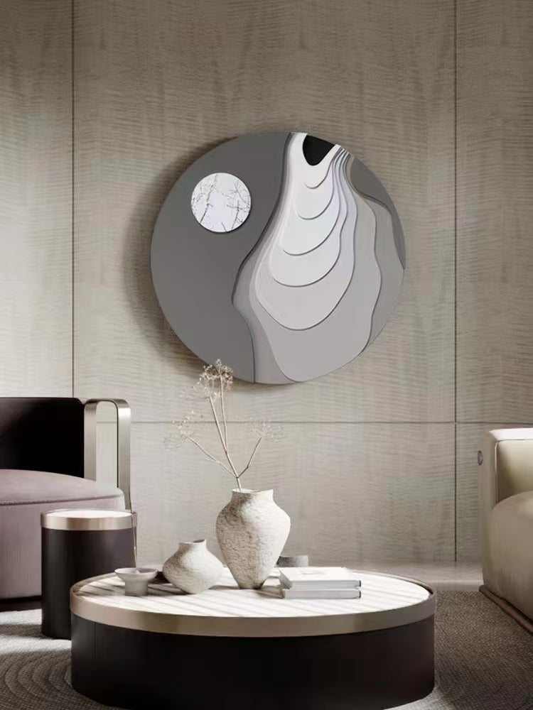 Premium Modern Metal Wall Decor - Elegant Circle Art for Living Room, Bedroom & Office | Home & Office Decoration