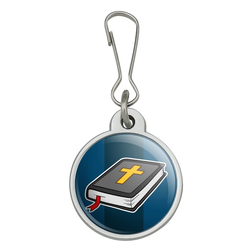 Christian Bible Cross Zipper Pull Charm for Handbags, Purses, Luggage & Backpacks - Religious Gift & Travel Accessory