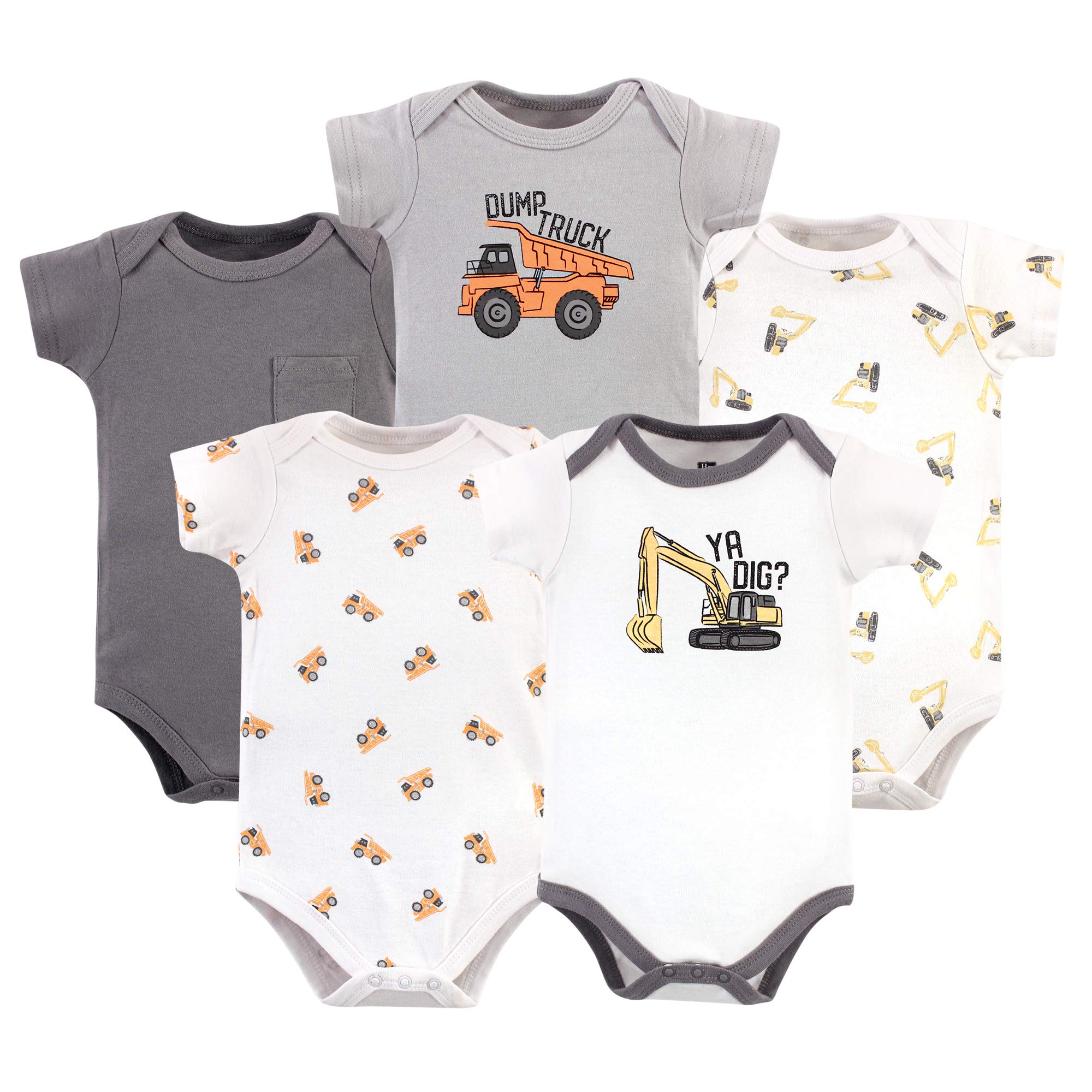 Hudson Baby Cotton Bodysuits for Boys & Girls - Soft & Comfortable for Daily Wear