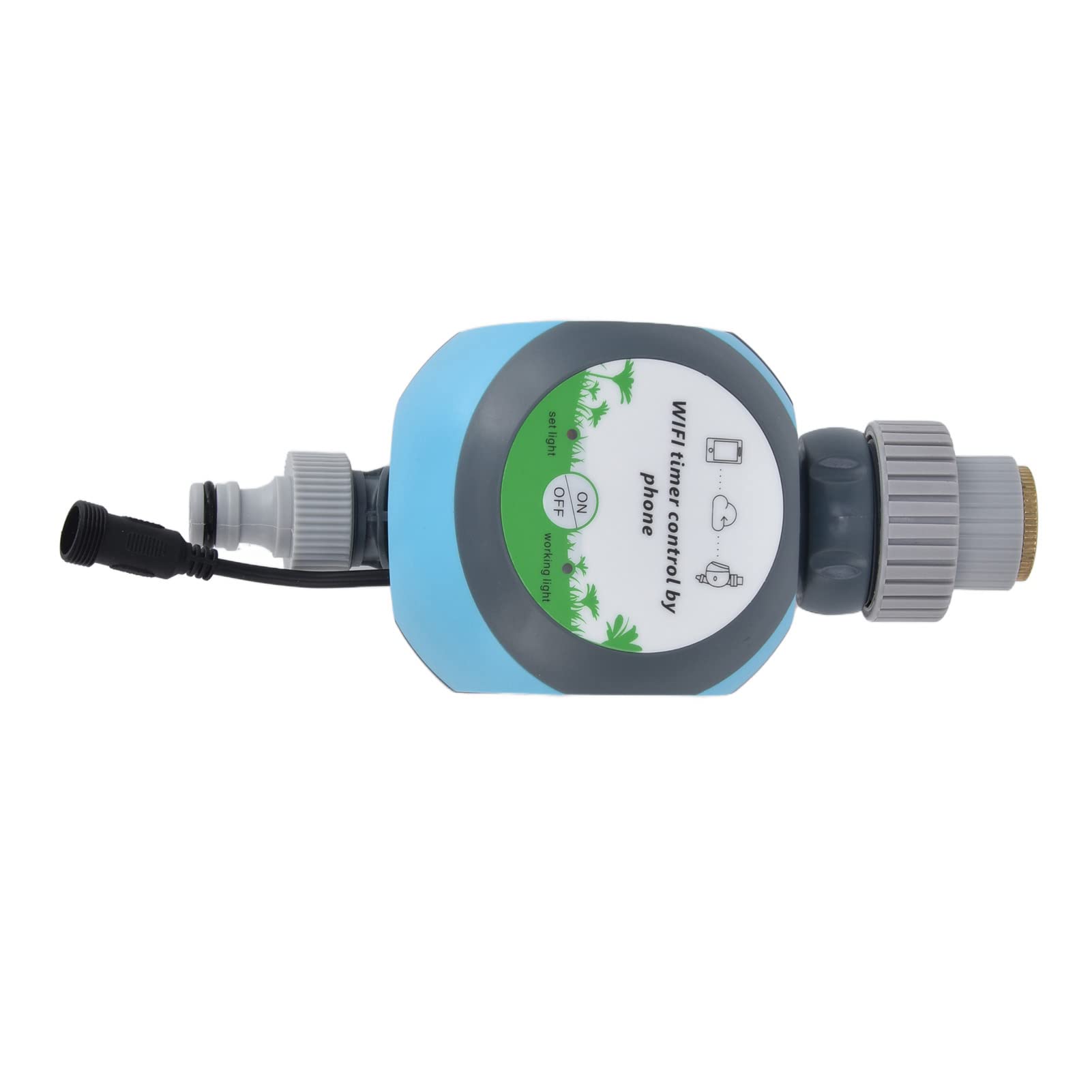**Pwshymi Smart WiFi Irrigation Controller - Remote Water Timer with Mobile App Control, USB Powered for Balcony, Garden & Yard | Perfect for Automated Plant Watering & Lawn Care**
