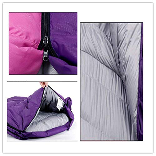 Lightweight Portable Camping Sleeping Bag for Adults - Double Zipper, 600G, Red Black - Perfect for Hiking, Backpacking & Outdoor Adventures