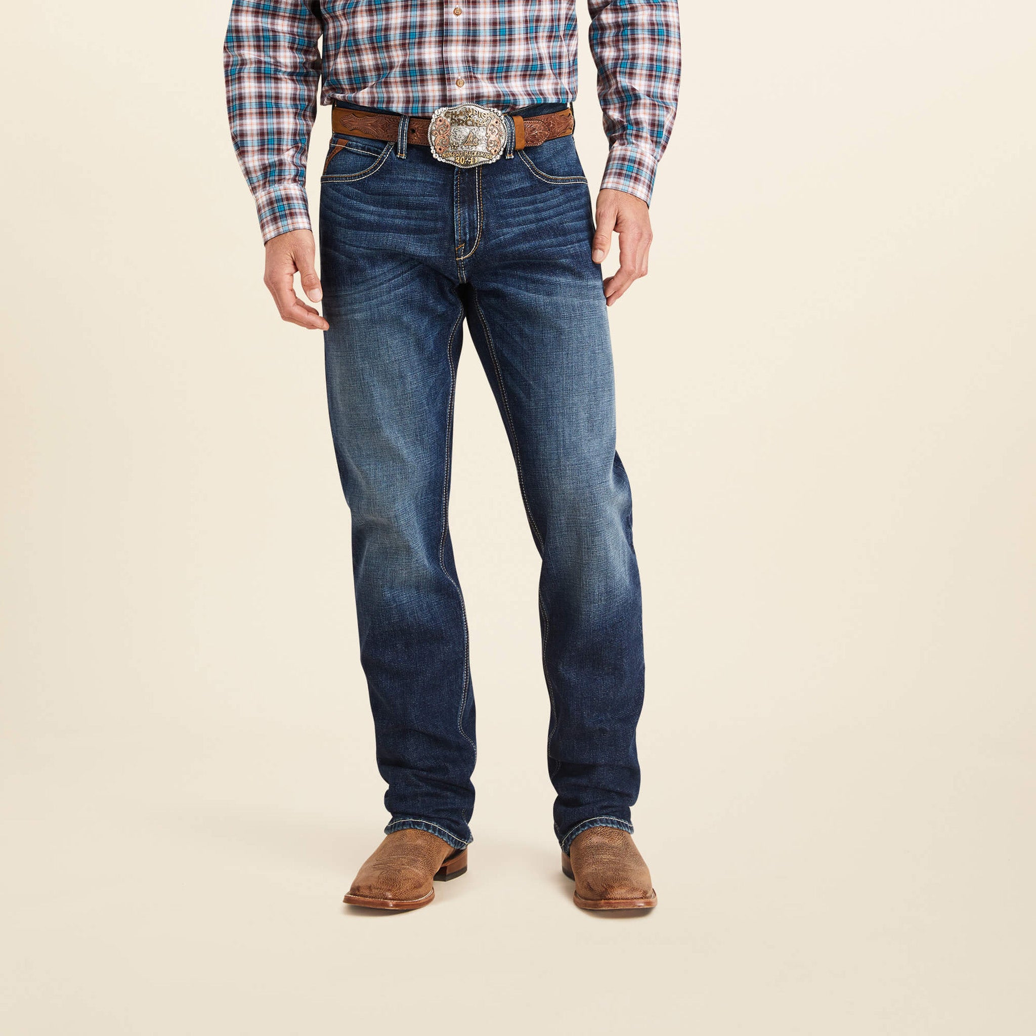 Ariat Men's M2 Bixby Rancher Jeans - Durable Western Work Pants for Cowboy, Ranch & Outdoor Activities