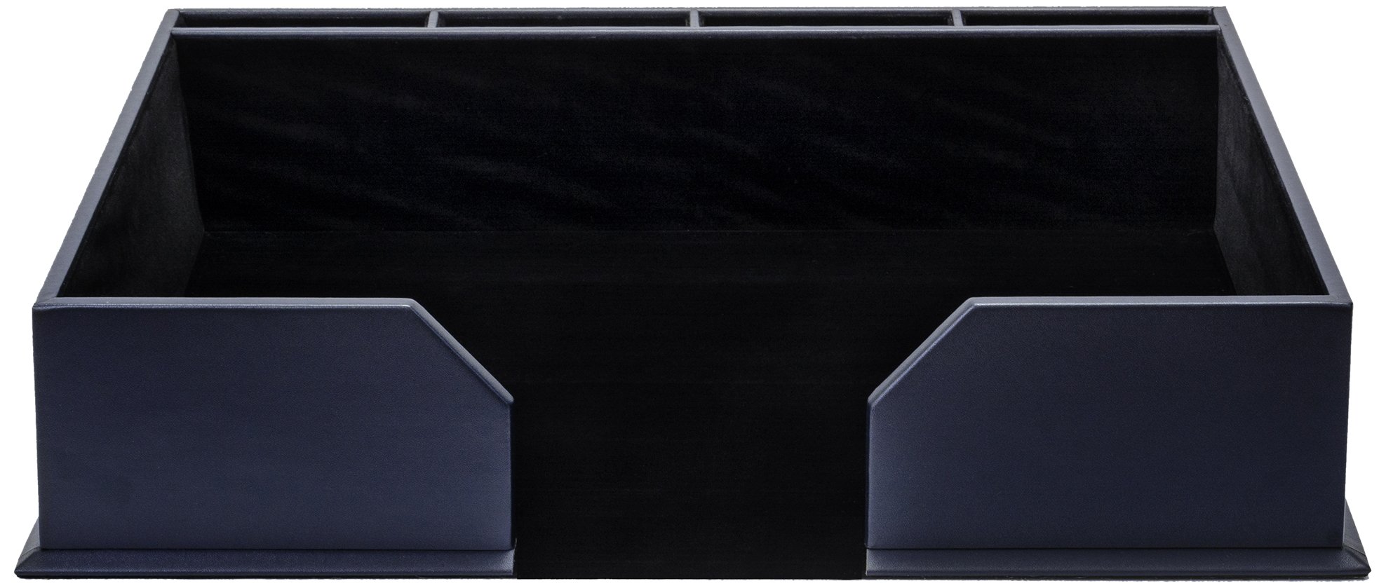 Premium Navy Blue Leatherette Conference Pad Holder - Professional Writing Portfolio with Notepad for Office Meetings, Business Presentations & Executive Work Accessories (A4 Size)