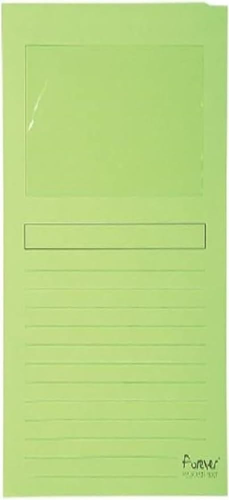 Exacompta Forever Collection Window Folders - 8.7 x 12.2 Inches (220 x 310mm) A4 Document Folders, 120gsm Recycled Board, Light Green (Pack of 100) - Perfect for Office Filing, School Projects & Document Organization
