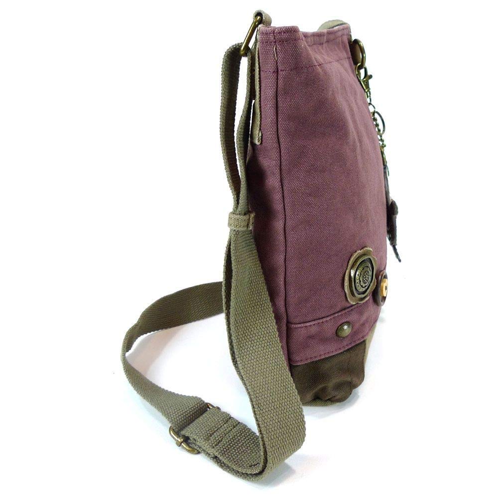 Chala Patch Cross-Body Women's Handbag - Stylish Mauve Purse for Everyday Use, Work & Travel | Fashionable Shoulder Bag with Adjustable Strap