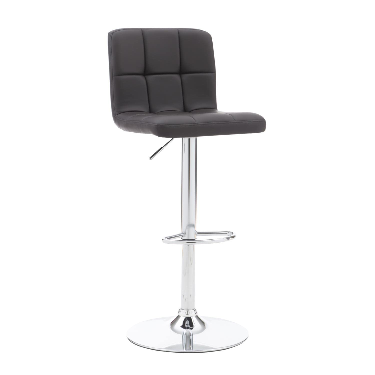 Premium Clayton Barstool in Rich Chocolate Brown - Comfortable & Stylish Bar Height Stool for Kitchen Island, Breakfast Nook, or Home Bar Decor