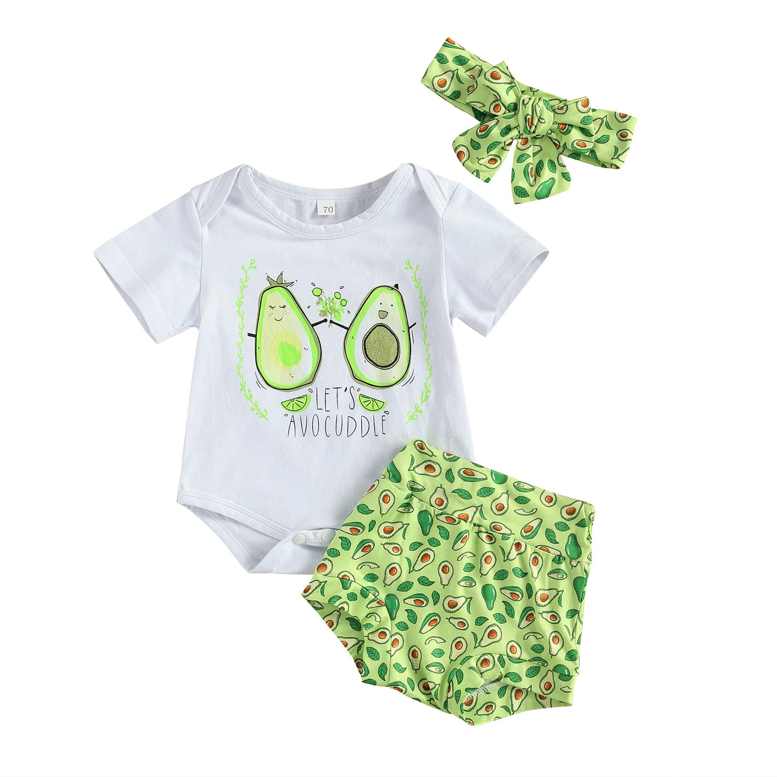 Newborn Baby Girl Clothes Set - Short Sleeve Romper Bodysuit with Floral Shorts & Headband | Summer Outfits for Infants | Perfect for Photoshoots, Parties & Daily Wear
