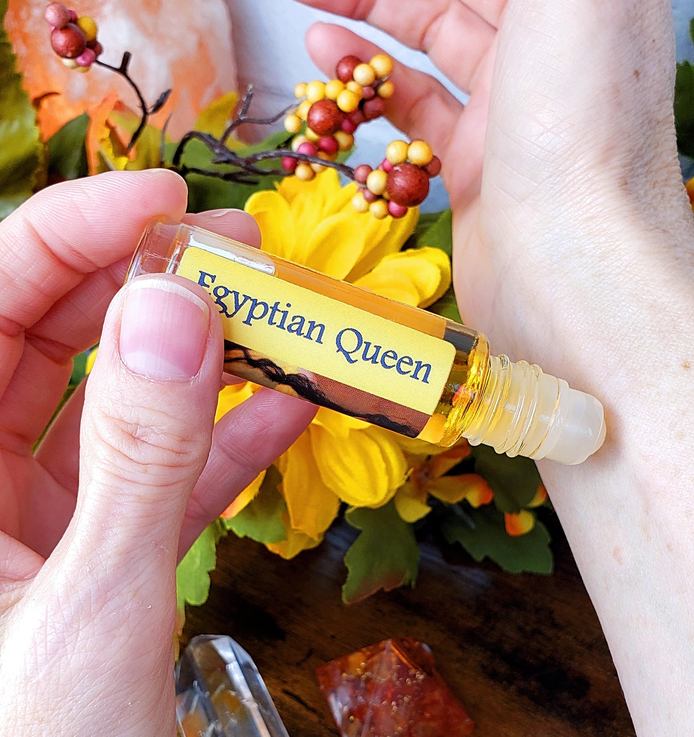 Egyptian Queen Musk Perfume Body Oil for Women - Long Lasting Fragrance - Perfect for Date Nights, Special Occasions & Daily Wear