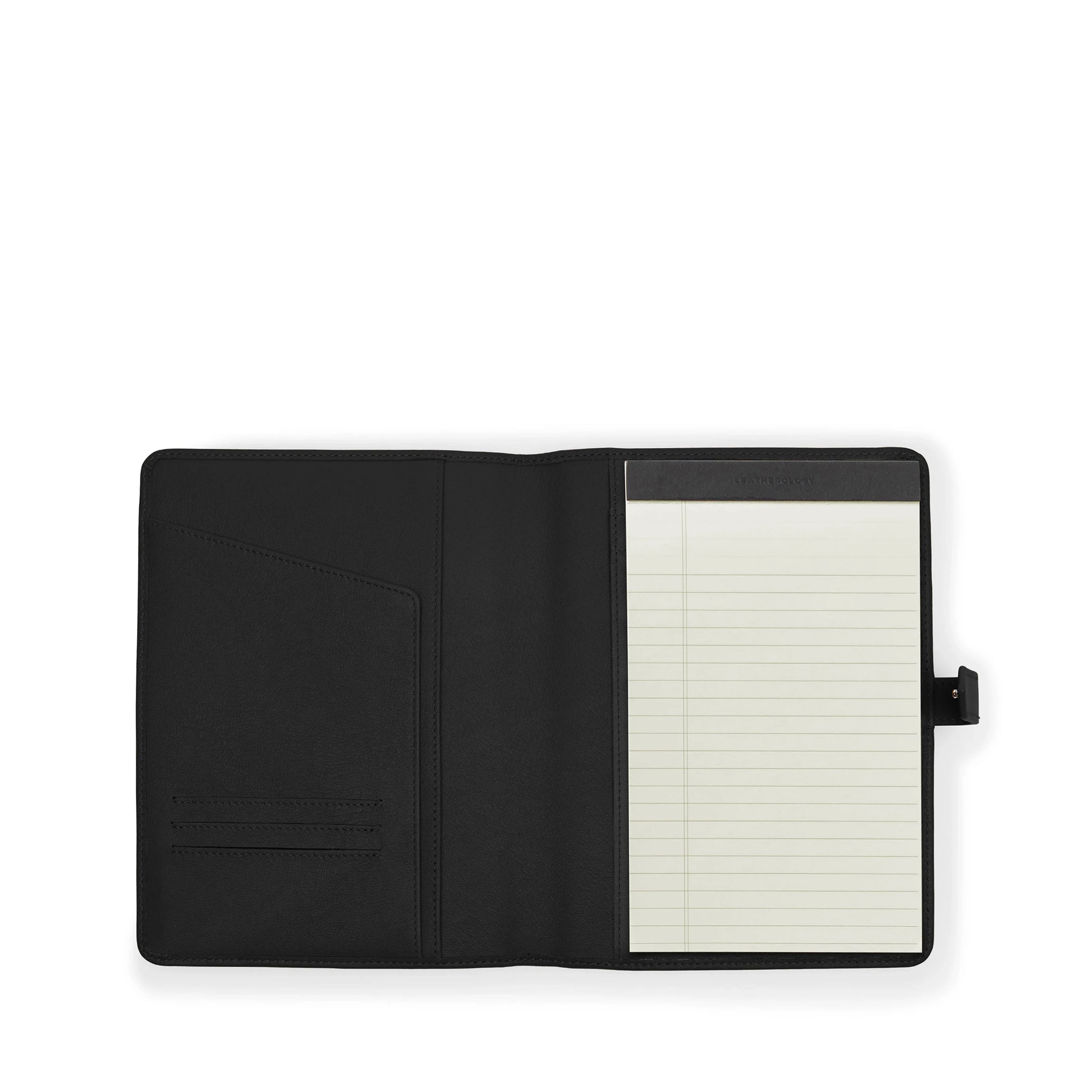 A5 Junior Snap Padfolio Black Onyx - Professional Business Portfolio for Students & Executives - Perfect for Job Interviews, Meetings & Presentations
