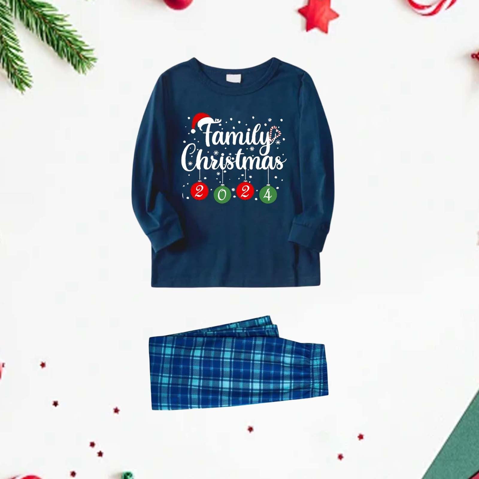 **Christmas Pajamas for Family 2024 - Matching 2-Piece Lounge Sets for Women & Couples - Cozy Holiday Pjs for Christmas Eve & Family Photos**