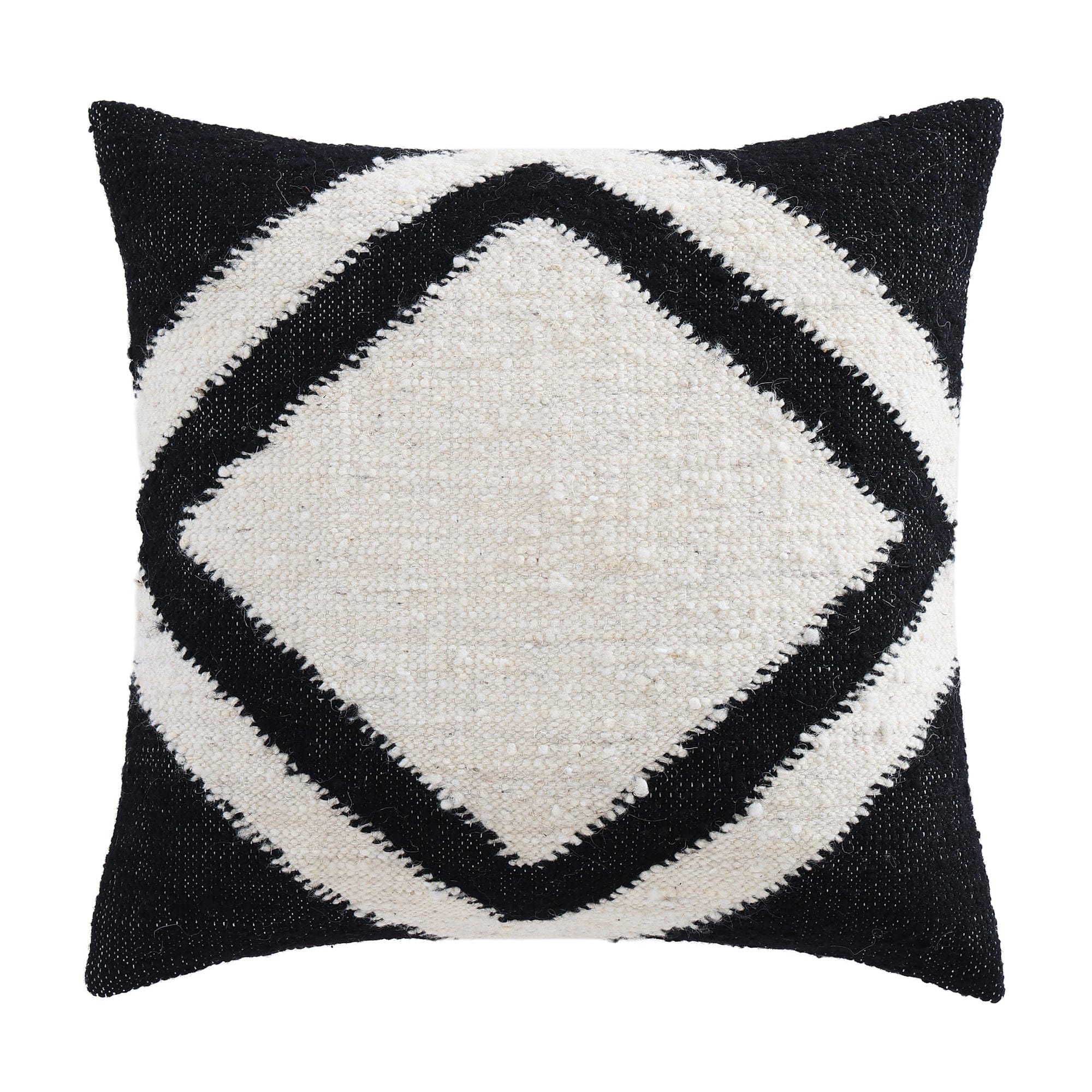 Handwoven Antigua Square Decorative Pillow - Boho Chic Home Decor for Living Room, Bedroom & Sofa