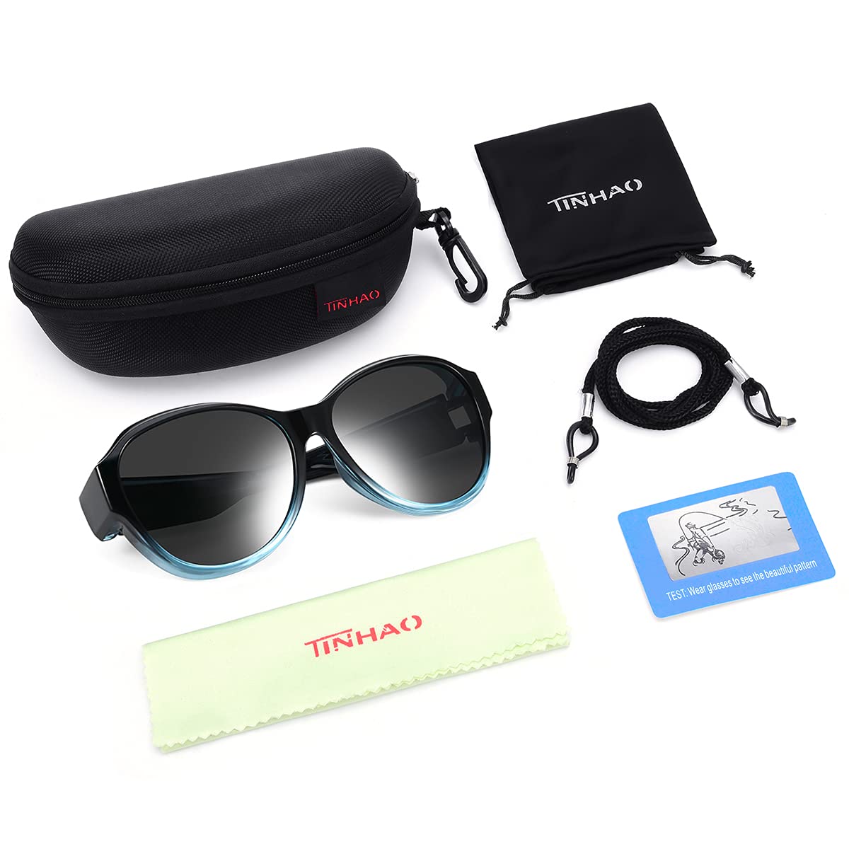 Oversized Fit Over Sunglasses for Women & Men - Polarized Lenses with 100% UV Protection - Perfect for Driving, Outdoor Sports & Daily Sun Protection