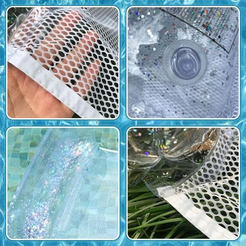 Inflatable Pool Float for Adults - Water Hammock, Floating Chair, Portable Inflatable Lounger - Perfect for Relaxing in Swimming Pools, Lakes, and Beaches