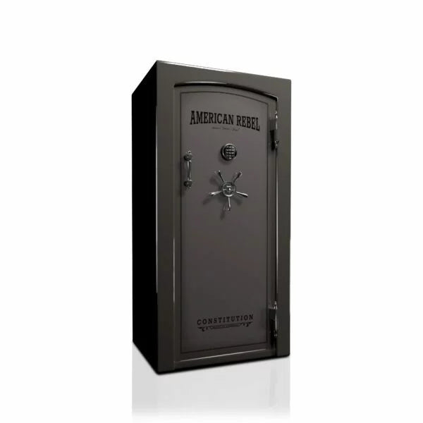 American Rebel CS25 Constitution 25 Gun Safe - Fireproof & Secure Handgun Storage for Home & Office Protection | Pistol Safe for Bedroom, Closet & Vehicle Use