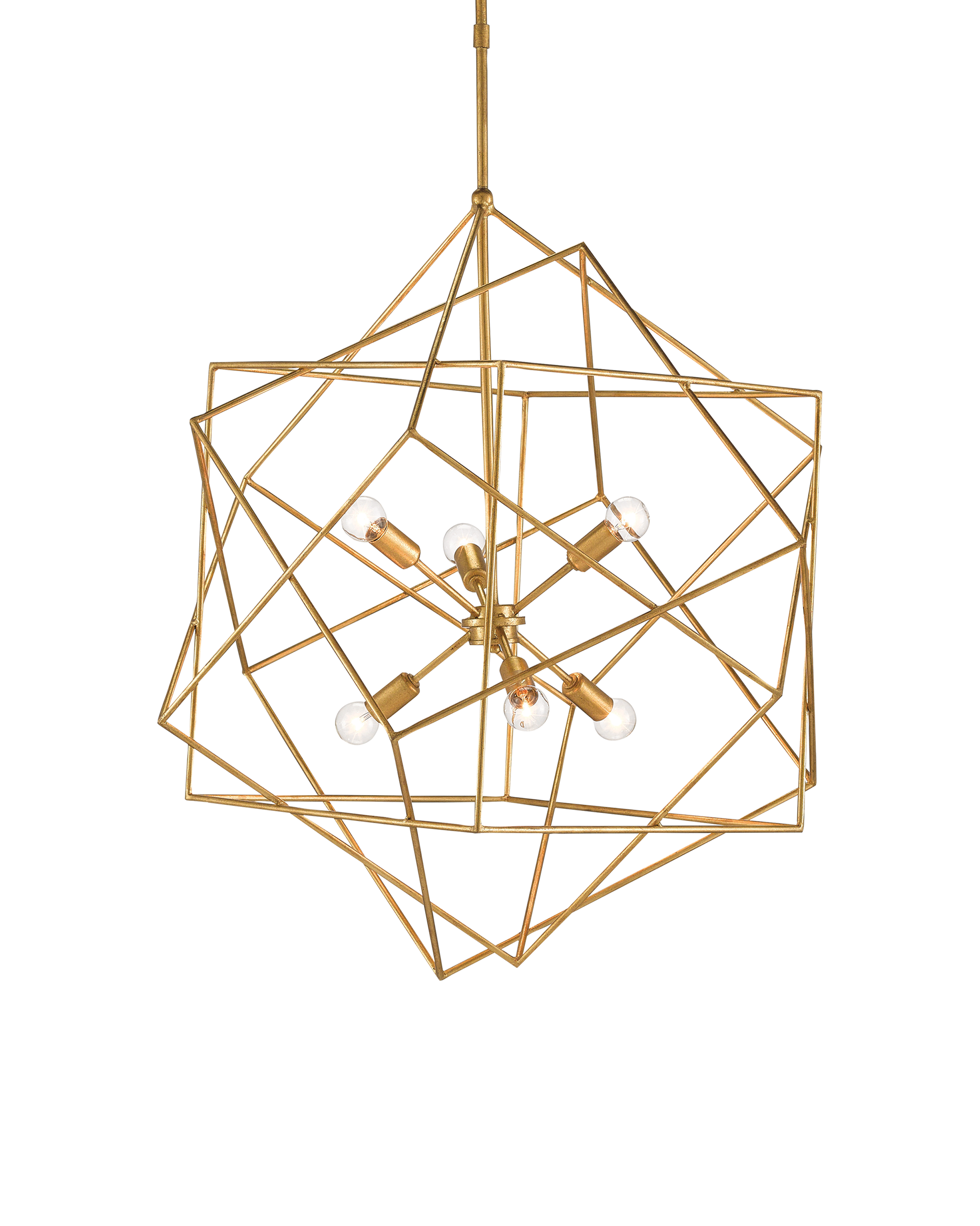 Elegant Aerial Gold Chandelier by Currey & Co | Model 9000 0069 | Perfect for Dining Room, Foyer & Luxury Home Decor