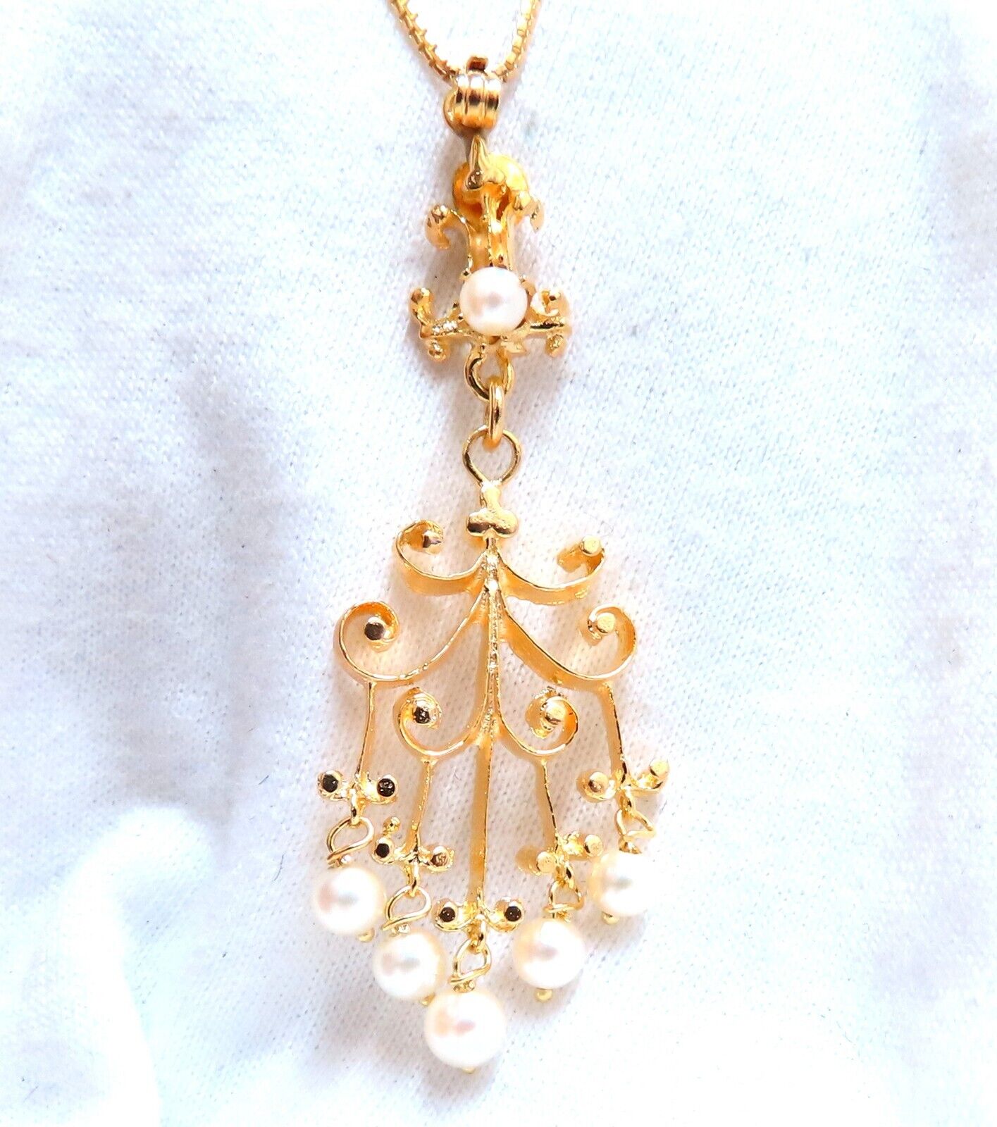 4mm Freshwater Pearl Tribal Vintage Style Necklace - 14K Gold Plated, Handmade Boho Jewelry for Women, Perfect for Weddings, Parties & Everyday Wear