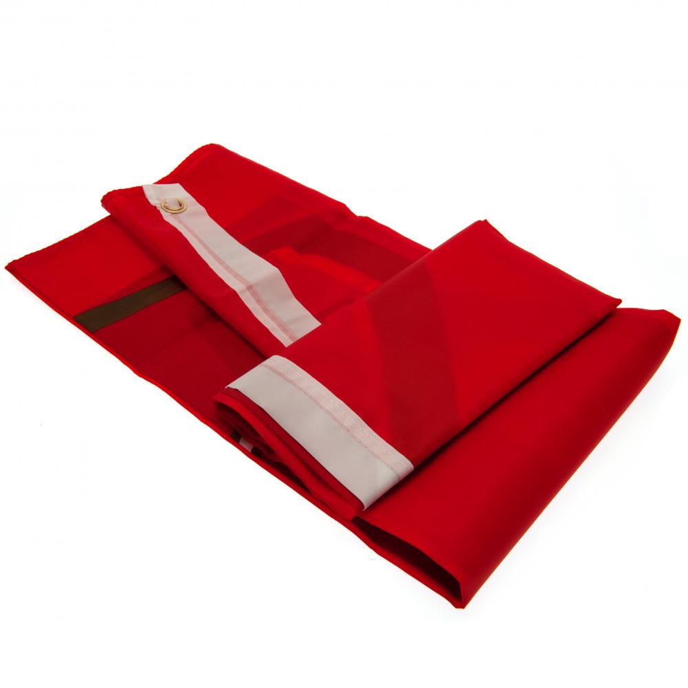 Arsenal FC Official Crest Flag - Premium Embroidered Soccer Banner for Home, Office & Game Day Decor