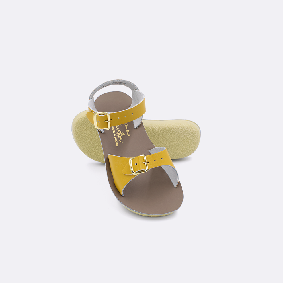 Sun San Surfer Mustard Toddler Outfit - Cute & Comfortable Beachwear for Kids - Perfect for Surfing, Beach Trips & Summer Playdates