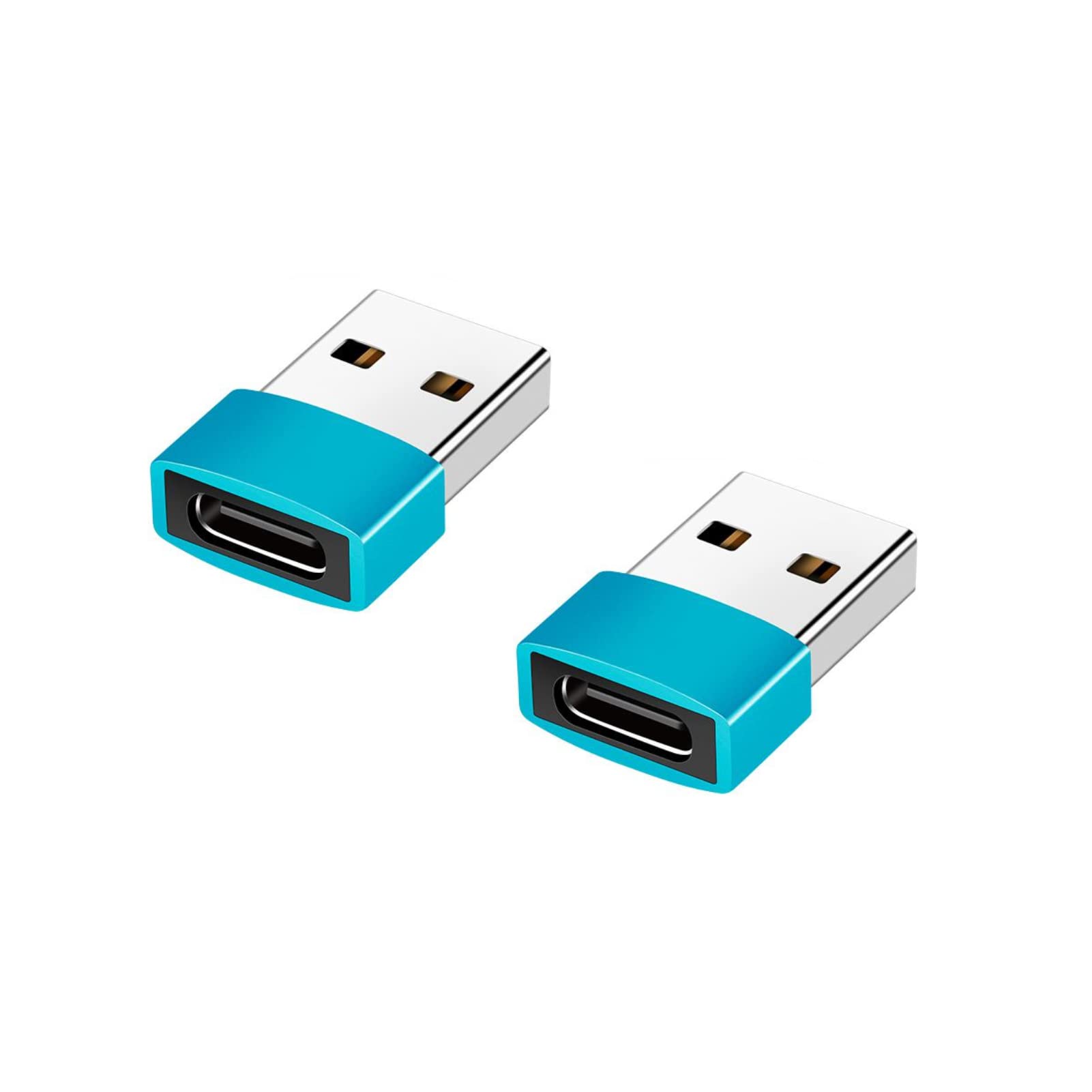 XiAyriky USB C Female to USB Male Adapter 2-Pack - Type A to USB C Charger Converter for Fast Charging & Data Sync - Compatible with Laptop, PC, Power Bank, Car Charger - Perfect for Travel, Office & Home Use