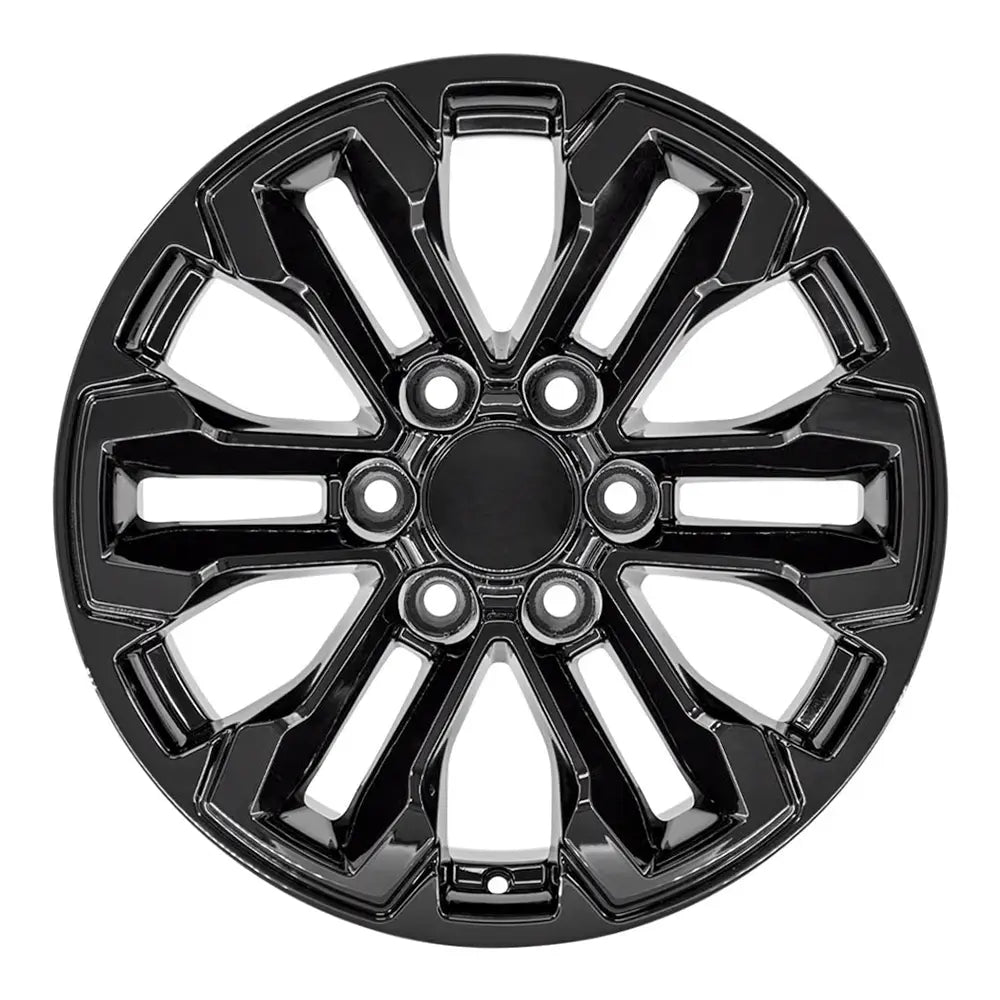 18x8.5 Inch Black CV69 Replica Wheels Rims for Cadillac Escalade - Durable Replacement Alloy Wheels for Off-Road, Street Driving & Custom Car Upgrades