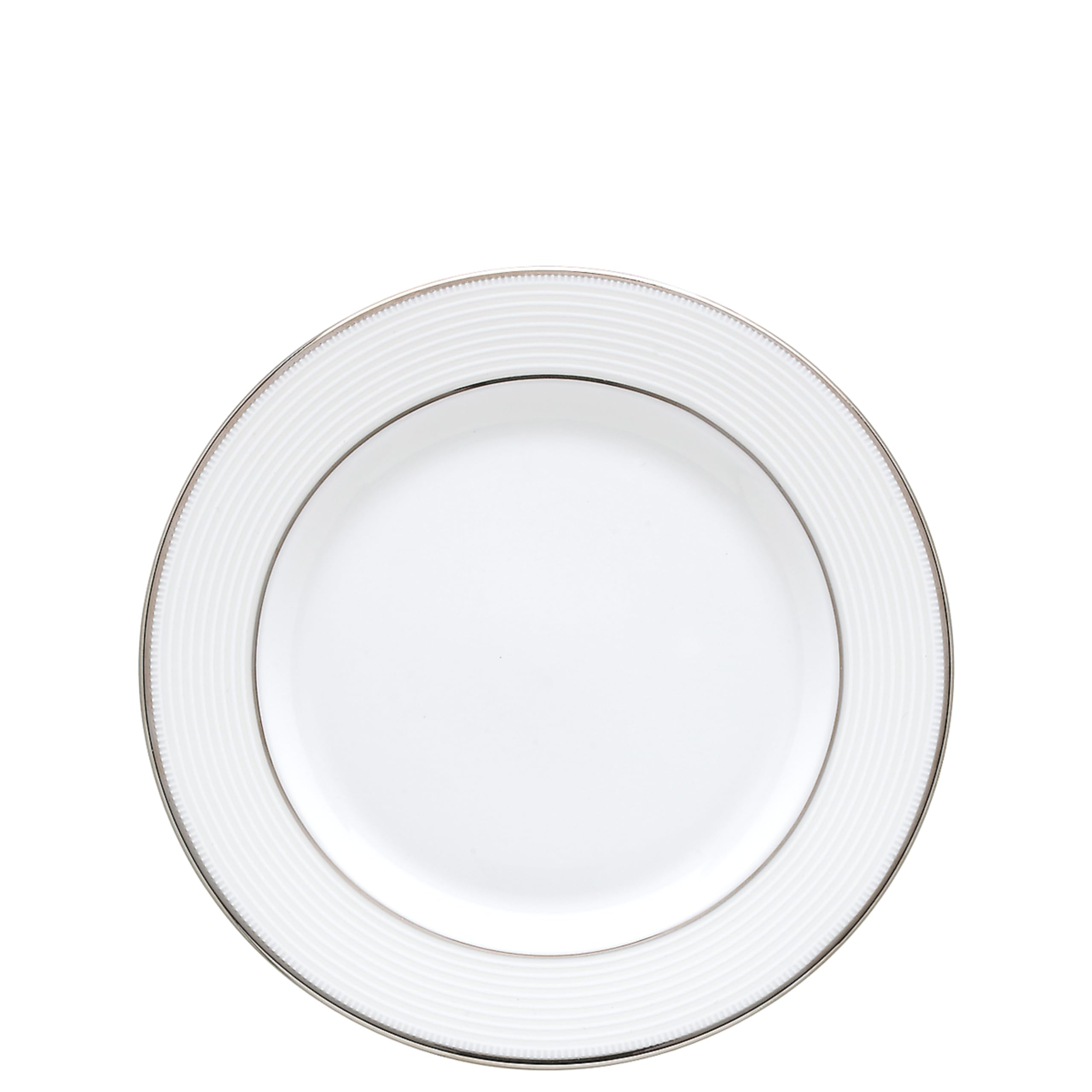 Lenox Opal Innocence Stripe Bread Plate - 0.40 LB White Porcelain Dinnerware - Perfect for Breakfast, Brunch & Tea Parties
