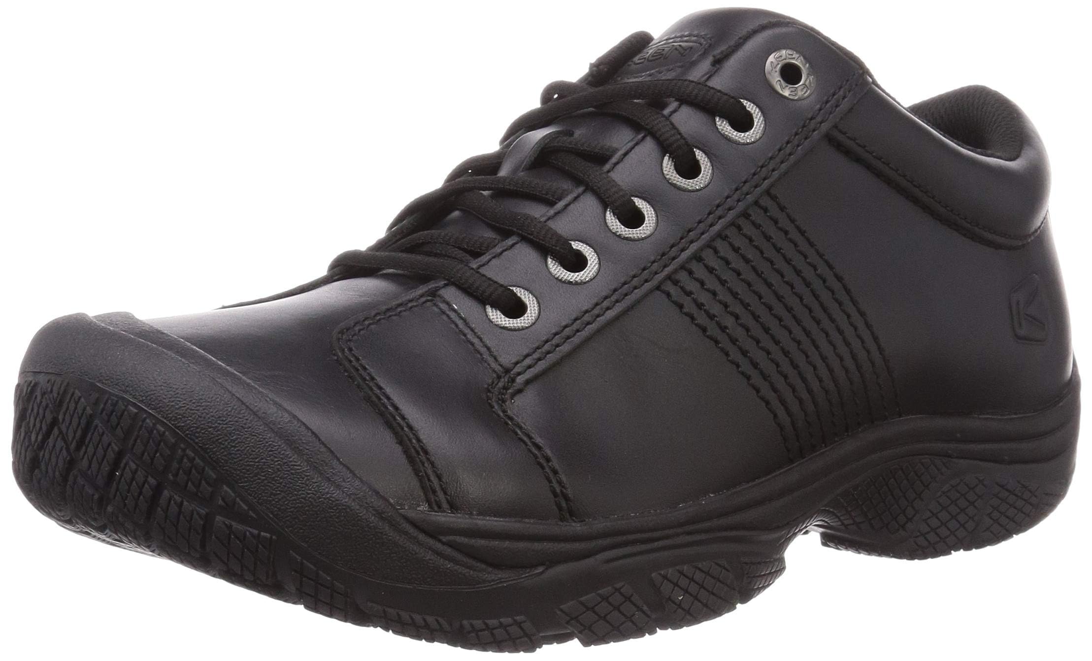 KEEN Utility Men's PTC Oxford Low Height Non-Slip Work Shoes - Slip Resistant Kitchen & Food Service Shoes for Chefs, Restaurant Workers & Hospital Staff