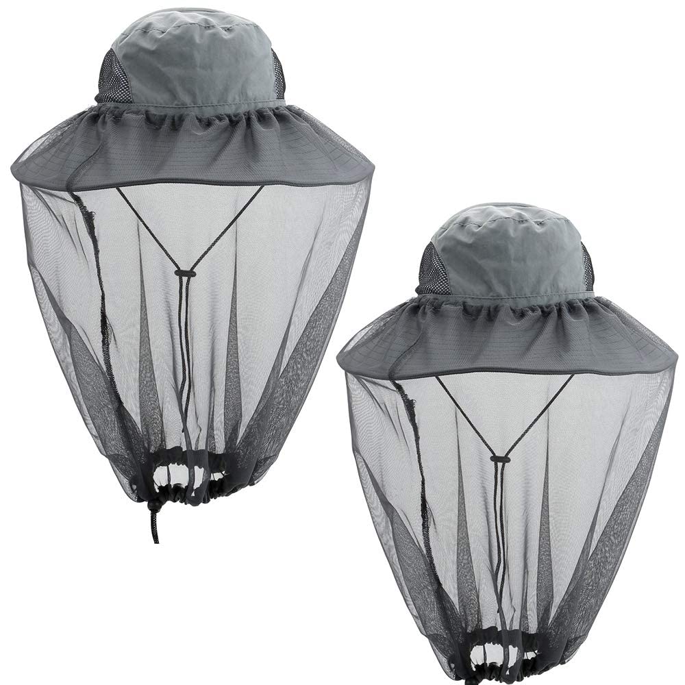 2 Pack UPF 50+ Sun Protection Hats for Men & Women - Wide Brim Outdoor Hats for Gardening, Hiking, Fishing, Beach, Camping & Summer Activities