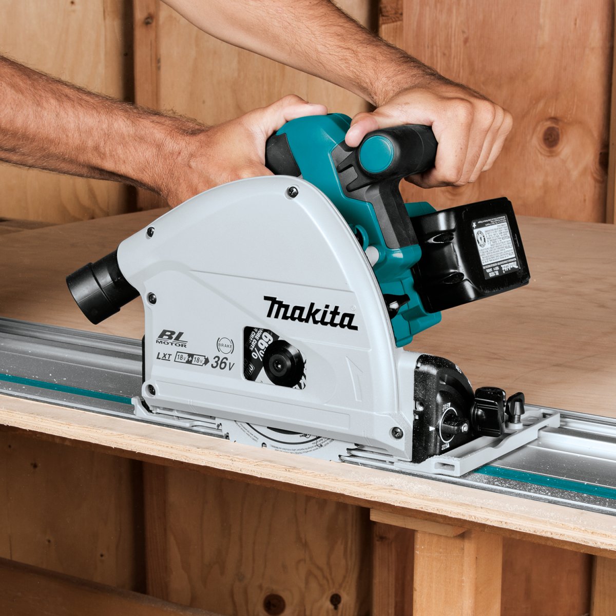 36V (18V X2) LXT® Brushless Cordless Plunge Circular Saw - 6-1/2 Inch Blade, Powerful Cutting for Woodworking, Framing & DIY Projects