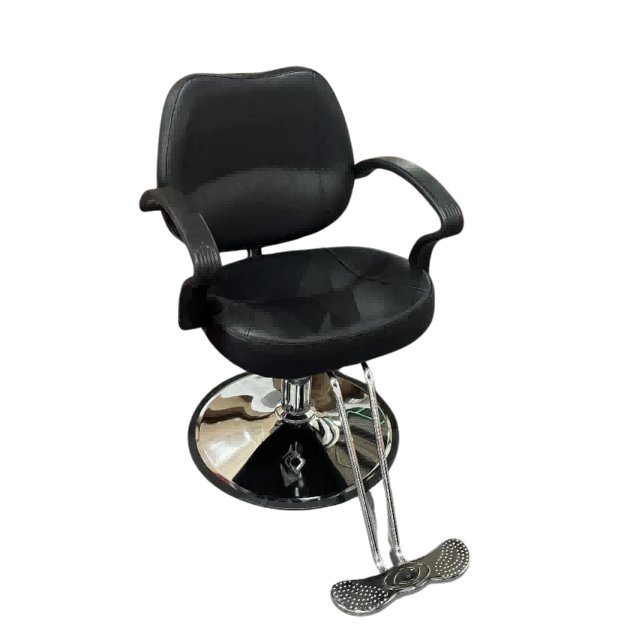 Hydraulic Leather Swiveling Styling Chair - Adjustable Height Salon Chair for Hairdressing, Barber, Makeup & Home Office - Ergonomic Beauty Salon Furniture with Smooth 360° Rotation