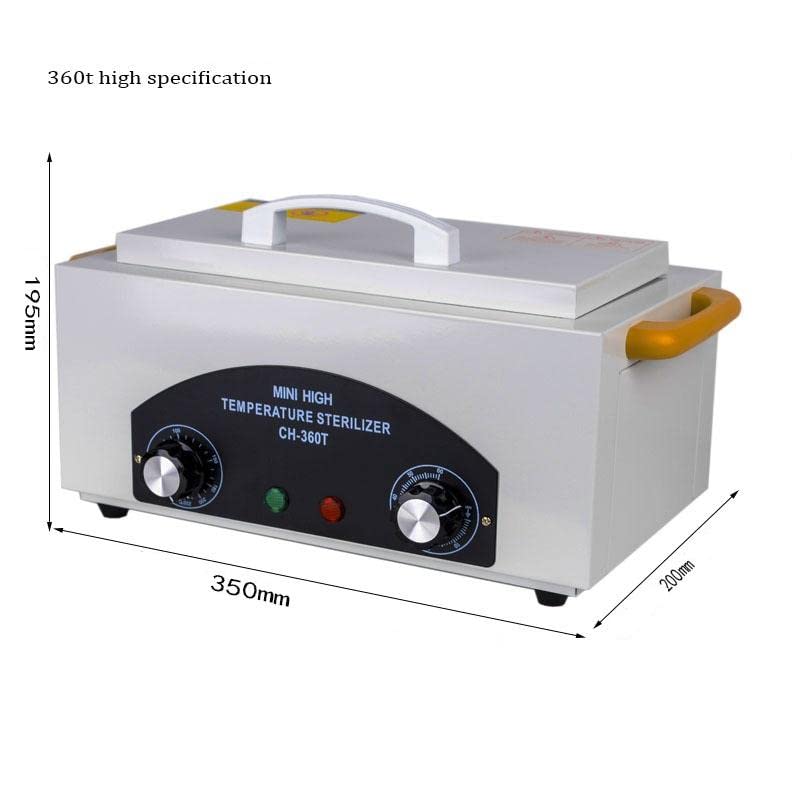 300W Mini High Temperature Dry Heat Sterilizer Box - Professional Autoclave for Nail Salon Tools | Portable UV Sterilization for Manicure, Pedicure & Beauty Equipment | Perfect for Salons, Spas & Home Use