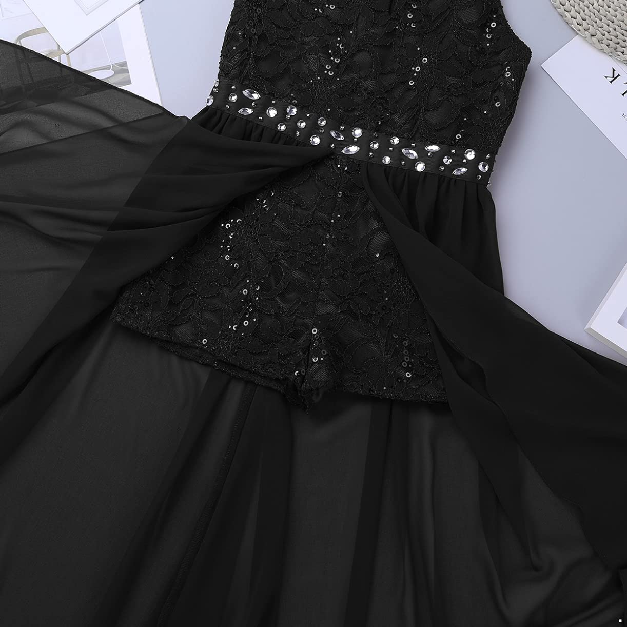 JEATHA Girls Flower Girl Dress - Princess Sleeveless Rhinestone Ball Gown for Weddings, Birthday Parties & Special Occasions | Perfect for Flower Girls, Pageants & Formal Events
