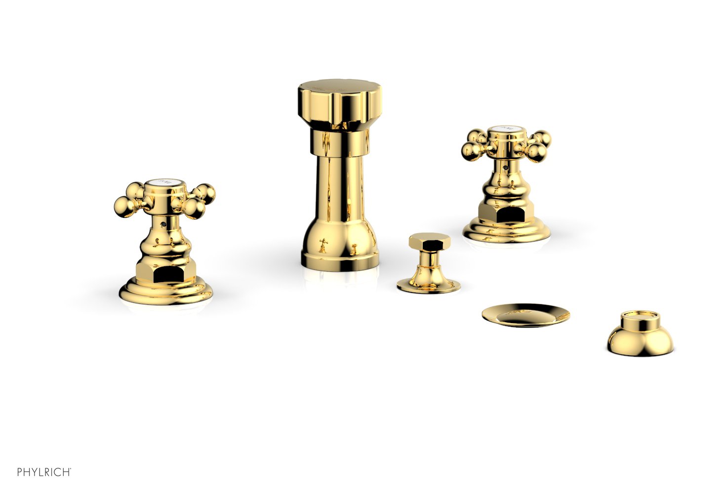HEX TRADITIONAL 4-Hole Bidet Set - 500ml Water Capacity, 60mm Hole Spacing - Perfect for Bathroom Upgrades & Hygienic Cleaning