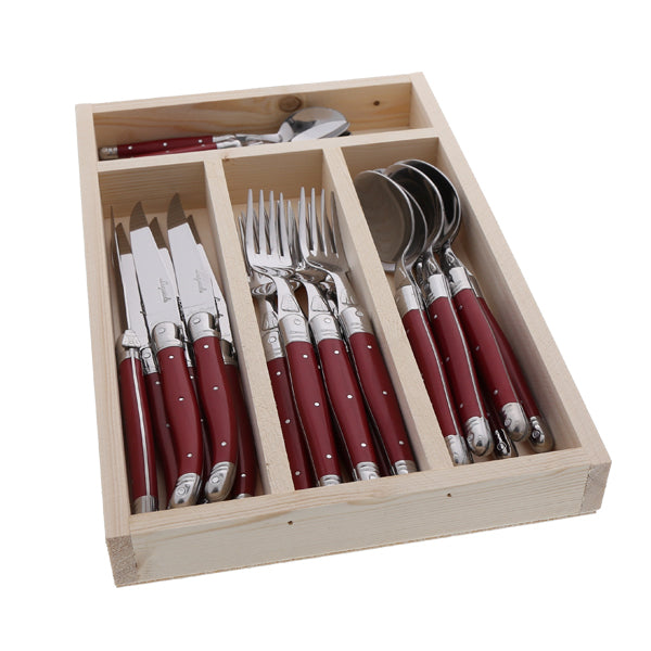 24-Piece Stainless Steel Flatware Set - Durable Silverware for Everyday Dining, Parties & Gifts | Knife, Fork & Spoon Set for Home, Restaurant & Wedding Use
