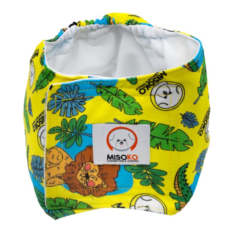 Misoko Washable Dog Diapers for Male Dogs - 3 Pack Reusable Pet Diapers for Incontinence, Training & Travel - Perfect for Holidays, Home & Outdoor Use