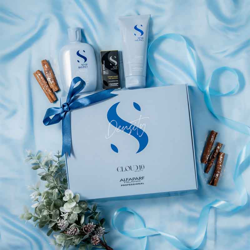 Alfaparf Semi Di Lino Density Shampoo & Conditioner Set with Hair Serum - Volumizing Treatment for Thin Hair - Salon Quality Hair Care Gift Set for Women & Men - Perfect for Daily Use & Special Occasions