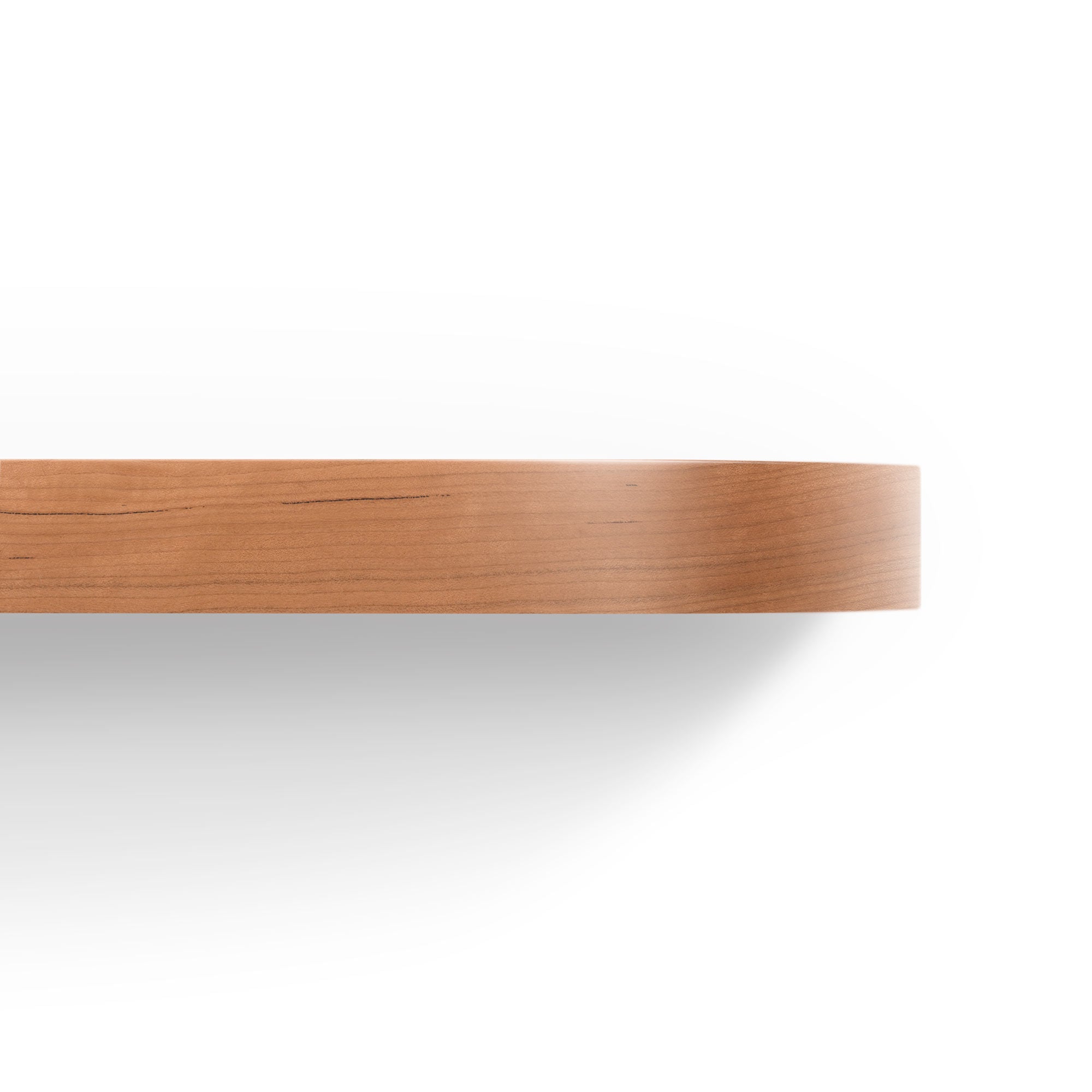 Aksel RADius Cherry Floating Shelf - Wall Mounted Wooden Shelf for Home Decor, Kitchen, Bathroom & Living Room Storage - Perfect for Displaying Plants, Books & Decorative Items