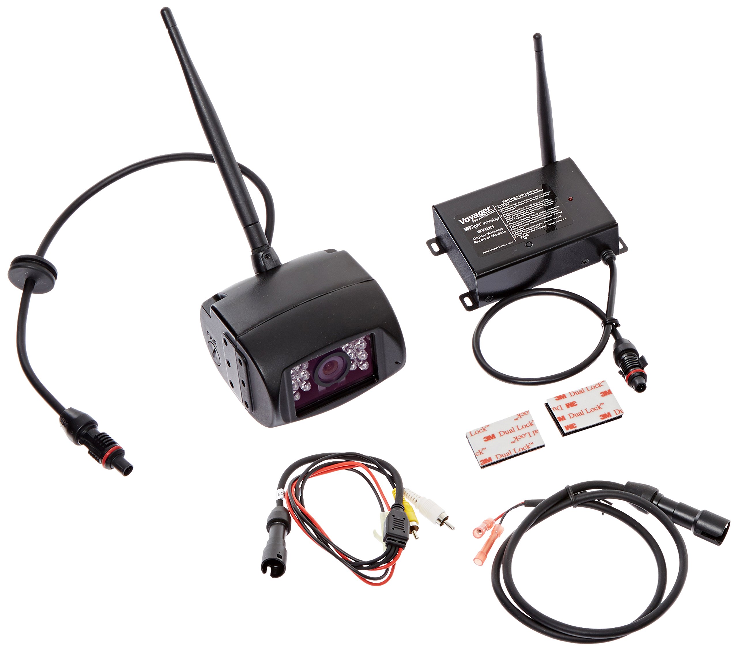 ASA Electronics WVRXCAM1 Digital Wireless Backup Camera and Monitor System for Trucks, RVs, Trailers - Easy Installation, HD Night Vision, Waterproof - Perfect for Parking, Hitching, and Towing