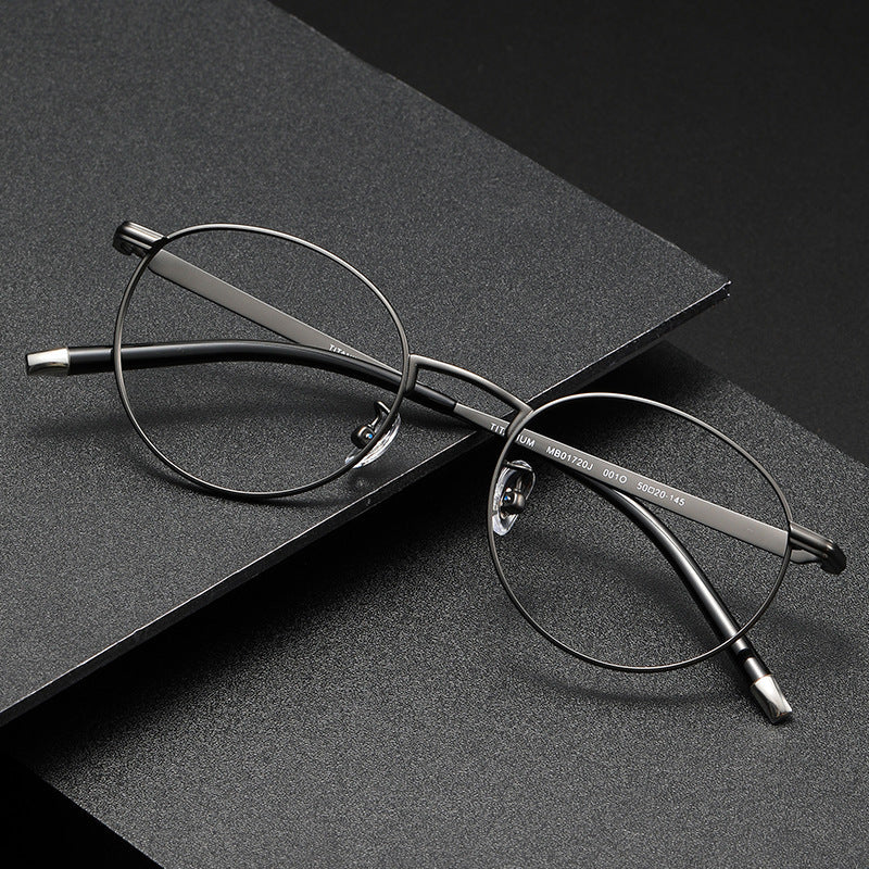 Stylish Titanium Round Eyeglass Frames ST MB01720J - Lightweight & Durable for Men & Women - Perfect for Reading, Fashion & Everyday Wear