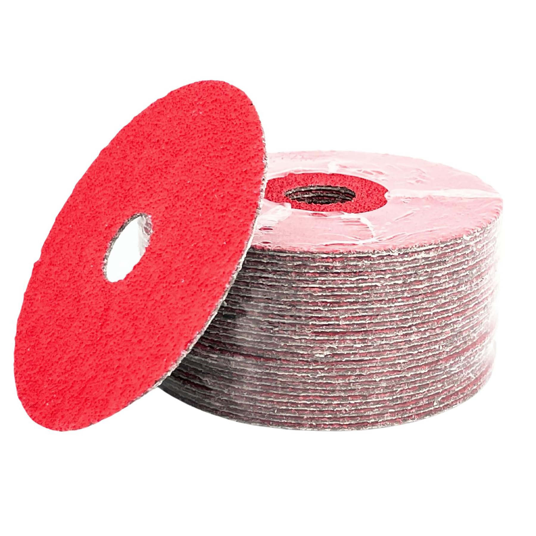 50-Pack 5-Inch 36 Grit Coarse Ceramic Resin Fiber Sanding Discs - Tear Resistant Backing for Hand-Held Sanders - Durable for Metal, Wood & Auto Body Work - Compatible with Angle Grinders & Orbital Sanders