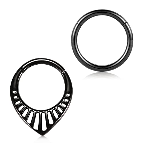 Style12:Black with Teardrop Shape