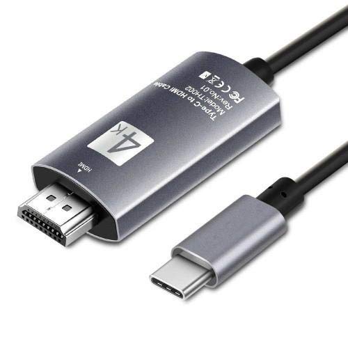BoxWave USB-C to HDMI Cable 6ft for Samsung Galaxy Z Fold 4 - 4K Smart Display Adapter, Fast Charging & Video Sync - Perfect for Home Theater, Office Presentations & Gaming - Jet Black
