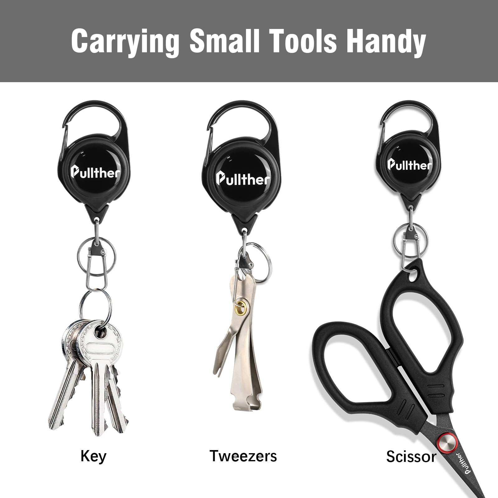 360° Rotating Retractable Keychain - Durable Fishing Lanyard & Badge Reel for Fly Fishing Vest Accessories | Perfect for Anglers, Security Badge Holders & Outdoor Enthusiasts