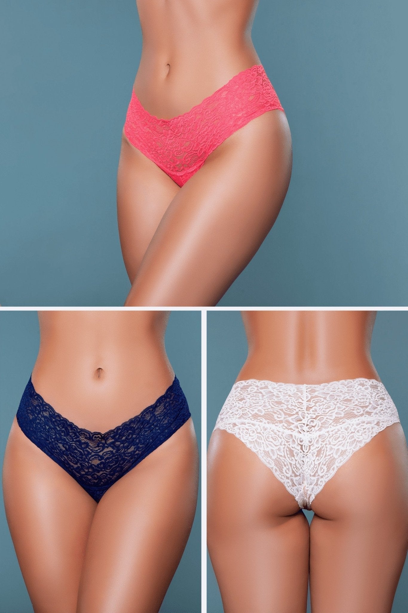 BeWicked Women's Nessa Briefs 3 Pack - Soft Cotton Underwear Set for Everyday Comfort | Perfect for Work, Lounge & Sleep