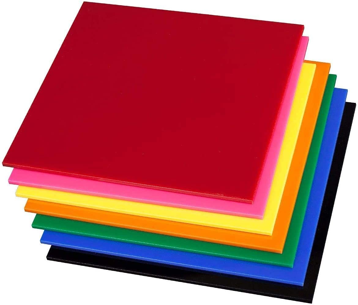 Clear & Colored Acrylic Plexiglass Sheets - 3/16