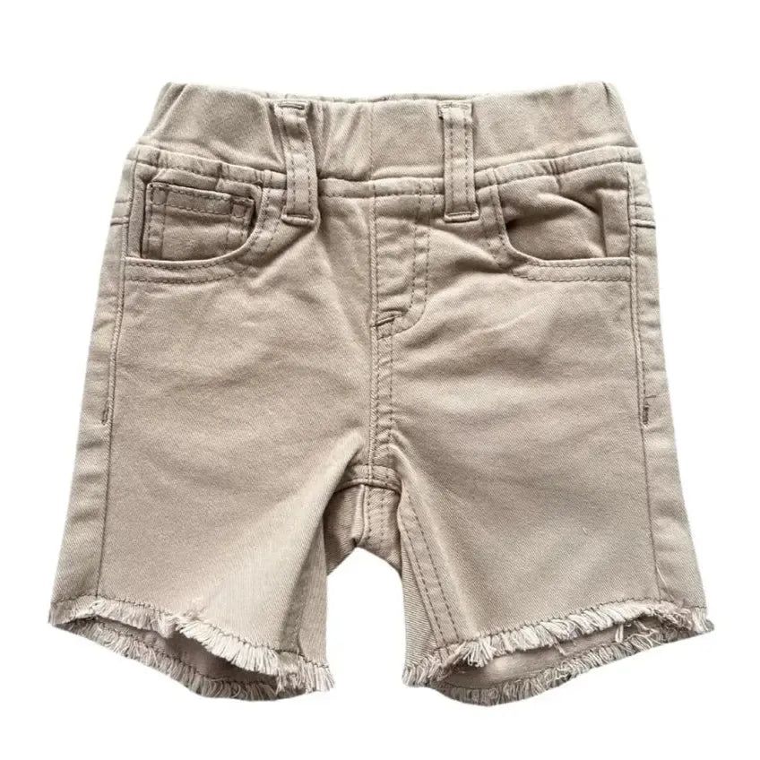 Babysprouts Twill Shorts for Boys & Girls - Comfortable Khaki Cotton Shorts for Kids - Perfect for Playtime, School & Summer Outfits
