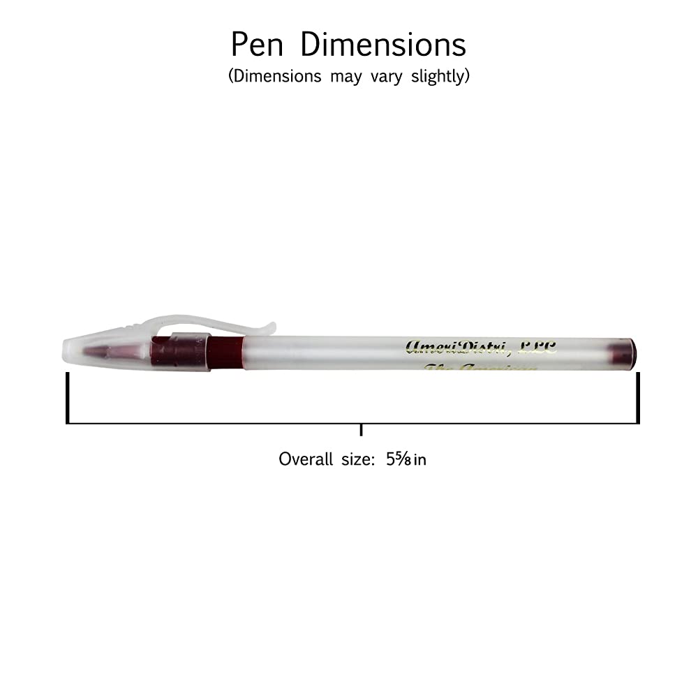 Personalized Translucent Plastic Pens with Burgundy Accent Grips - Custom Engraved Apprise Pens - 80-Pack Bulk Office Supplies - Perfect for Corporate Gifts, Promotions & Business Events